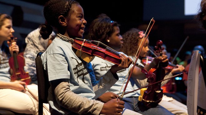 Afbeelding bij Het IKEI Orkest geeft een concert tijdens de Kindermuziekweek