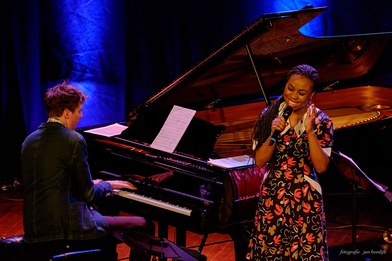 Pop-up jazz performance in a Rotterdam café